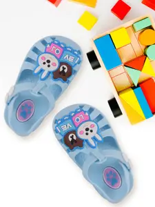 Yellow Bee Bunny and Bear Detailed Sandals