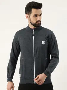 Sports52 Wear Men Grey Brand Logo Printed Sweatshirt