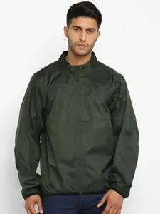 Royal Enfield Men Olive Green Solid Rain Liner Jacket