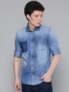 The Indian Garage Co Slim Fit Opaque Casual Shirt