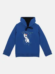Disney by Wear Your Mind Girls Blue Frozen Printed Sweatshirt