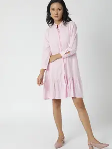 RAREISM Pink Shirt Dress