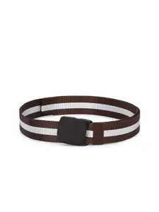 Calvadoss Boys Brown Striped Belt