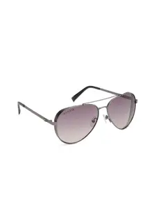 Tommy Hilfiger Tommy Hilfiger Men Purple Lens & Aviator Sunglasses with UV Protected Lens TH 845 C1 S