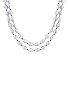 ahilya Sterling Silver Dual-Stranded Necklace