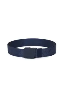 Calvadoss Men Blue Woven Designed Canvas Belt