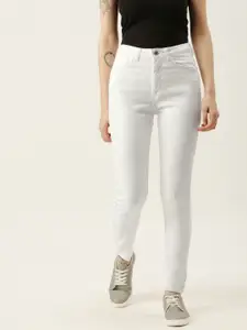 Flying Machine Women White Veronica Skinny Fit High-Rise Stretchable Jeans