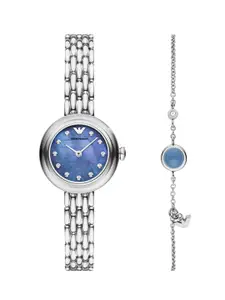 Emporio Armani Women Blue Analogue Watch with Bracelet AR80051