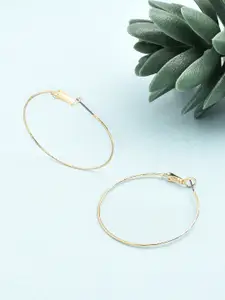 Accessorize London Contemporary Fine Facet Hoop Earrings