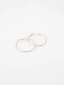 Accessorize Rose Gold Circular Hoop Earrings