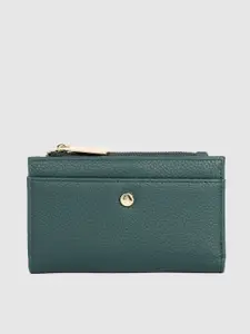 Accessorize Women Teal Blue Two Fold Wallet