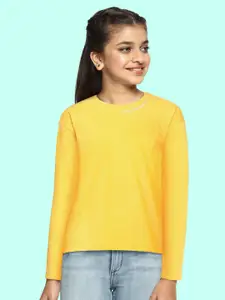 JUSTICE Girls Yellow Sweatshirt