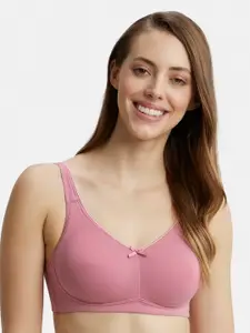 Jockey Wirefree Non Padded Cotton Full Coverage Solid Moulded Everyday Bra-FE41