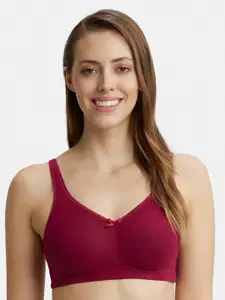 Jockey Wirefree Non Padded Cotton Full Coverage Solid Moulded Everyday Bra-FE41