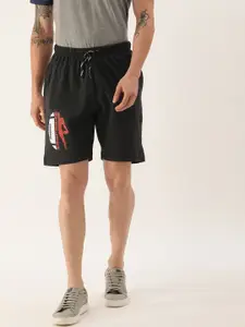 Urban Dog Men Charcoal Printed Regular Shorts