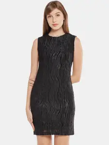 Emmyrobe Black Sheath Mini Dress
