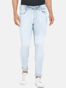 People Men Slim Fit Mildly Distressed Heavy Fade Jeans