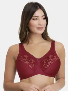 Amante Non Padded Wirefree Ultra Support Lace Bra - BRA77801