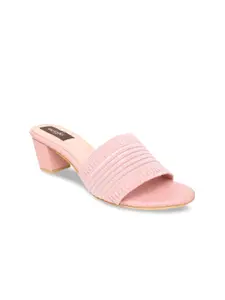 VALIOSAA Women Pink Block Heels