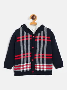 JWAAQ Boys Navy Blue & Red Printed Pullover