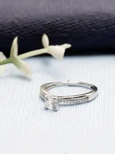 GIVA 925 Silver Zircon Layered Ring