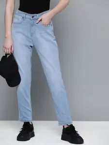 Harvard Women Boyfriend Fit High-Rise Light Fade Stretchable Jeans