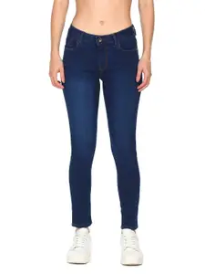 Flying Machine Women Blue Veronica Skinny Fit Light Fade Stretchable Jeans