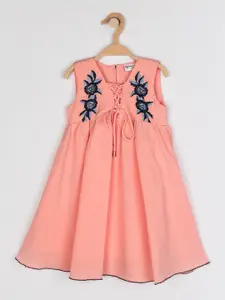 Peppermint Peach-Coloured Crepe Maxi Dress