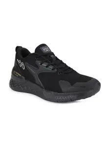 Campus Simon Pro Men Black Mesh Running Marking Shoes