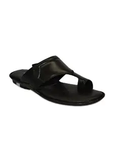 IMPERIO Men Black Solid Casual Comfort Sandals