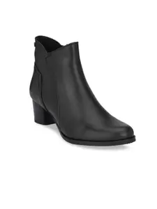 Delize Black Block Heeled Boots