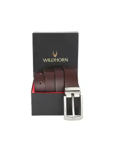 WildHorn Men Brown 100% Pure Genuine Leather Formal Belt
