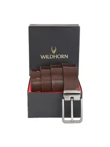 WildHorn Men Brown 100% Pure Genuine Leather Formal Belt
