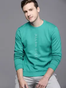 Allen Solly Sport Men Green Brand Logo Print Sweatshirt