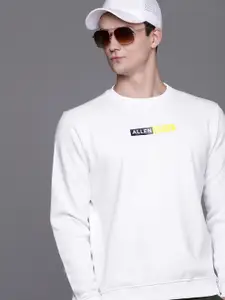 Allen Solly Sport Men White Brand Logo Print Sweatshirt
