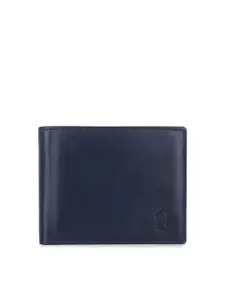 Kara Men Blue Solid Two Fold Leather Wallet