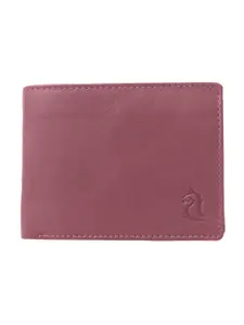Kara Men Maroon Two Fold Leather Wallet