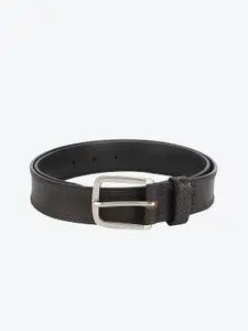 Aditi Wasan Men Black Leather Formal Belt