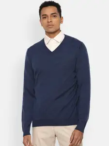 Van Heusen Men Navy Blue Pullover Sweater