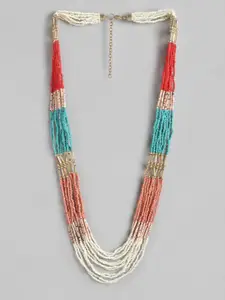 RICHEERA Multicoloured Gold-Plated Necklace