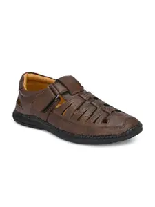 The Roadster Lifestyle Co Men Brown Shoe-Style Sandals