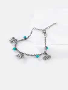 SHAYA Women Silver-Toned Silver Armlet Bracelet