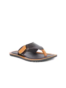 Bata Men Brown & Tan PU Comfort Sandals