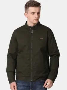 t-base Men Olive Green Lightweight Tailored Jacket