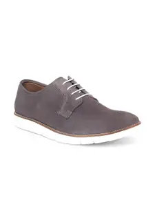 LOUIS STITCH Men Taupe Suede Derbys