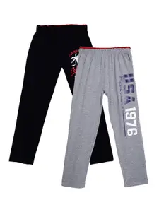 SWEET ANGEL Boys Pack Of 2 Pure Cotton Track Pants