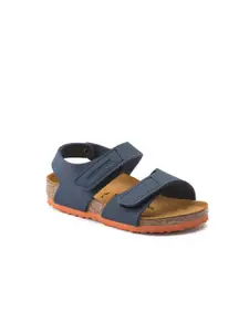 Birkenstock Palu Desert Soil Blue Narrow Width Birko-Flor With An Ankle Strap