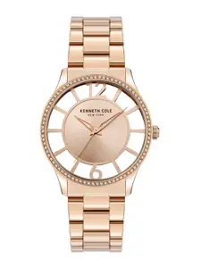 Kenneth Cole Women Rose Gold-Toned Dial Analogue Watch - KCWLG2105603LD