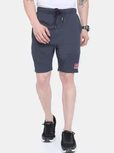 ARDEUR Men Blue Solid Regular Shorts