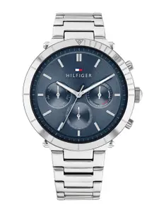 Tommy Hilfiger Women Blue Dial Stainless Steel Bracelet Style Straps Analogue Watch